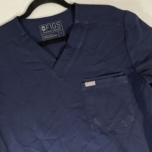 FIGS Technical Collection Navy Blue Scrub Top Women's Size Small